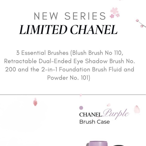 💋Chanel Codes Couleur Limited Edition Brush Set with Pouch AUTHENTIC - Picture 3 of 4